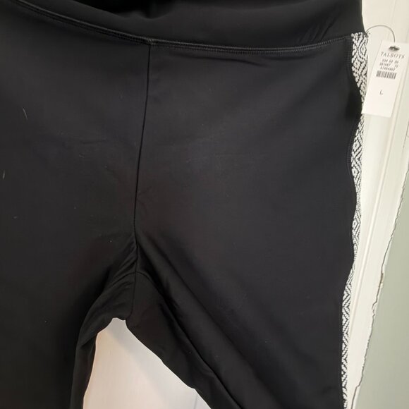 Talbots Fleeceback Leggings - Diamond Geo Jacquard - Picture 3 of 5